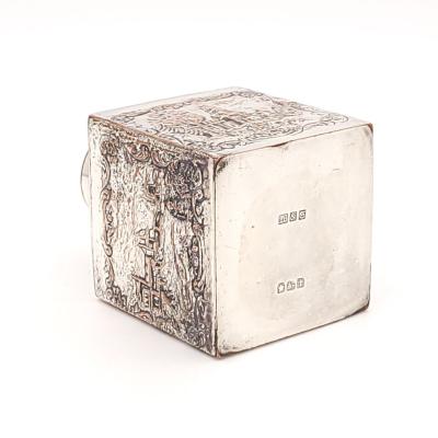 Silver Plate on Copper Tea Caddy Dutch circa 1830