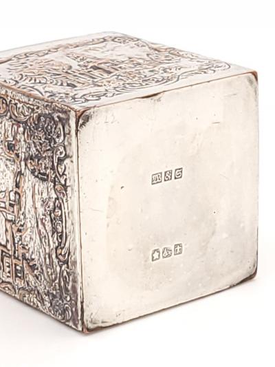 Silver Plate on Copper Tea Caddy Dutch circa 1830