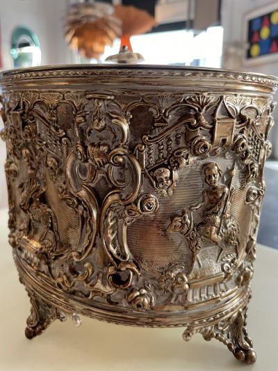 Silver Plated Biscuit Box