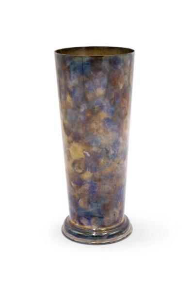 Silver Plated Tankard with Boar Tusk Handle