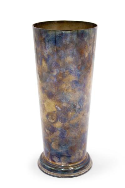 Silver Plated Tankard with Boar Tusk Handle