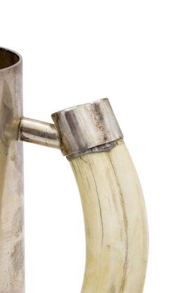 Silver Tankard with Boar Tusk Handle