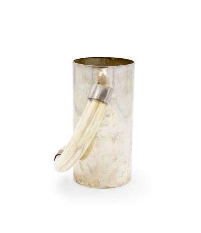 Silver Tankard with Boar Tusk Handle