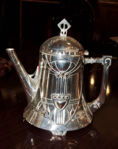 Silver Tea Coffee Set WMF Art Nouveau with Tray