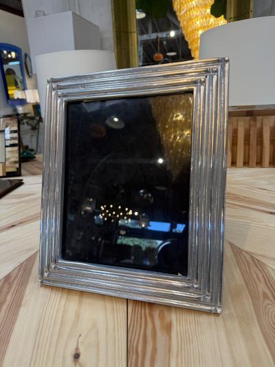 Silver Tone Stepped Picture Frame