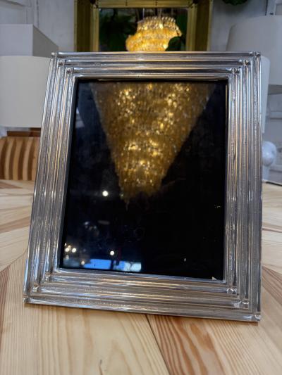 Silver Tone Stepped Picture Frame