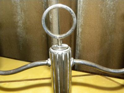 Silver fluted Art Deco Candlesticks