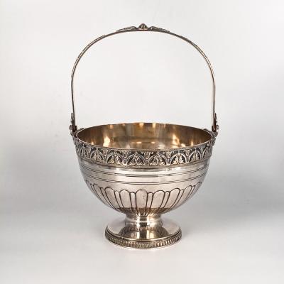 Silver on Copper Basket England Circa Late 19th Century