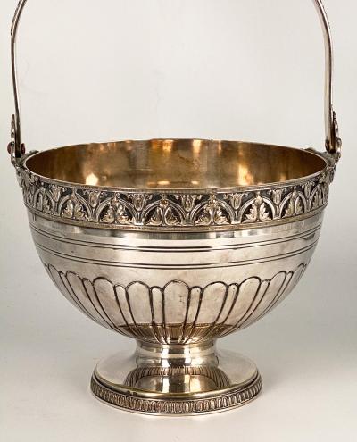 Silver on Copper Basket England Circa Late 19th Century