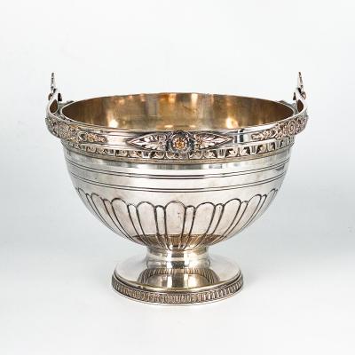Silver on Copper Basket England Circa Late 19th Century