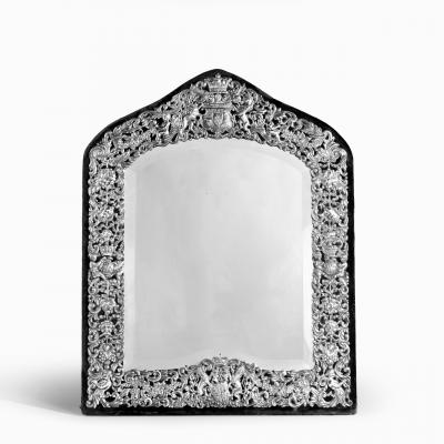 Silver table mirror wedding gift to Prince and Princess Henry of Battenberg