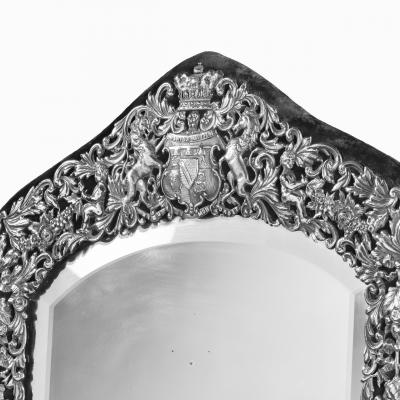Silver table mirror wedding gift to Prince and Princess Henry of Battenberg