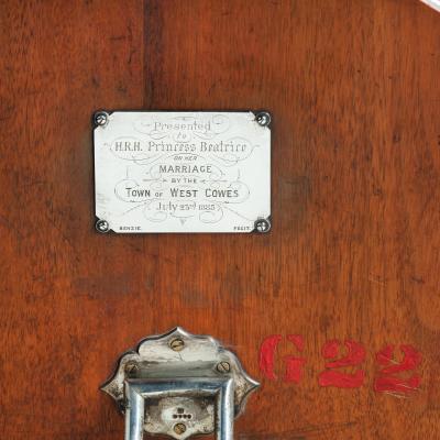 Silver table mirror wedding gift to Prince and Princess Henry of Battenberg