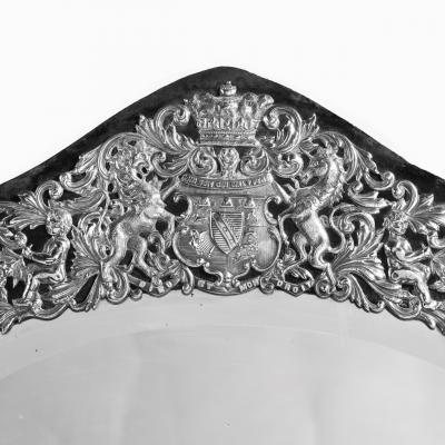Silver table mirror wedding gift to Prince and Princess Henry of Battenberg