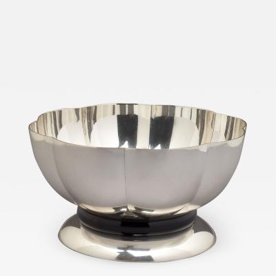 Silvered Bowl by Orfevrerie Gallia France 1930s