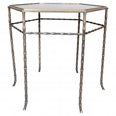 Silvered Brass Occasional Table