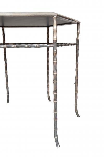 Silvered Brass Occasional Table