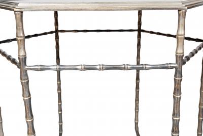 Silvered Brass Occasional Table