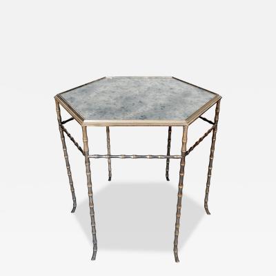 Silvered Brass Occasional Table