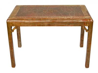 Silvered Wood Table Attributed To Max Kuehne