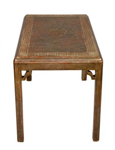 Silvered Wood Table Attributed To Max Kuehne