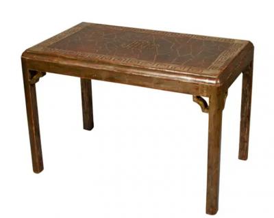 Silvered Wood Table Attributed To Max Kuehne