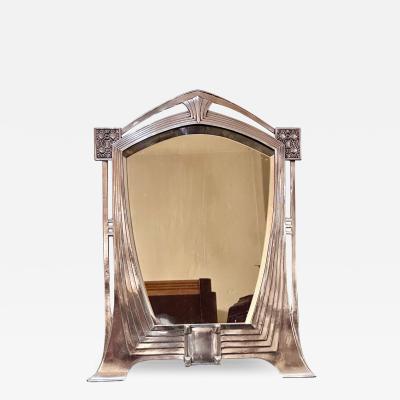 Silverplate Art Deco Art Nouveau WMF Table Mirror