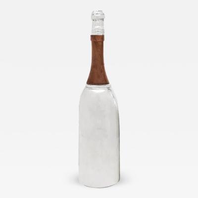 Silverplate Champagne Bottle Cocktail Shaker 1930 s