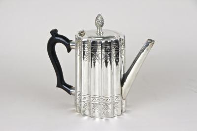 Silverplated Sheffield Coffee Tea Service by Edward With Tray UK ca 1920