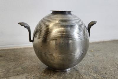Silvia Stave Sylvia Stave Pewter Vase Sweden 1930s