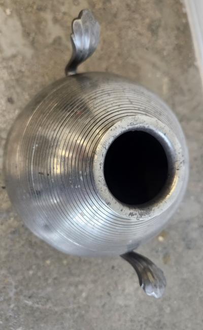 Silvia Stave Sylvia Stave Pewter Vase Sweden 1930s