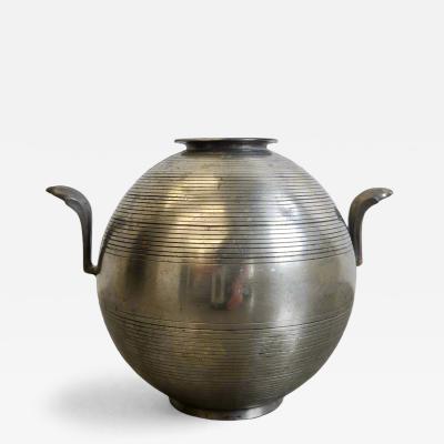 Silvia Stave Sylvia Stave Pewter Vase Sweden 1930s