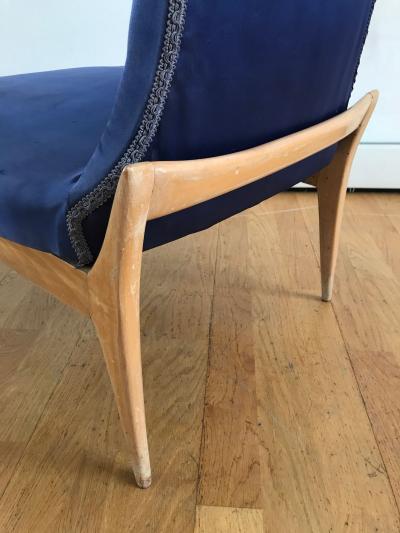 Silvio Cavatorta 1950s Pair of Side Chairs by Silvio Cavatorta