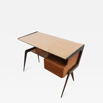 Silvio Cavatorta Italian Mid Century Desk in the Manner of Silvio Cavatorta