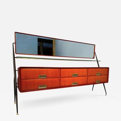 Silvio Cavatorta Italian Mid Century Modern Silvio Cavatorta Sideboard Dresser 1950s