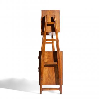 Silvio Cavatorta Silvio Cavatorta Mid Century Italian Mahogany Cabinet Bookcase