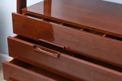 Silvio Cavatorta Silvio Cavatorta Mid Century Italian Modern Mahogany Cabinet Bookcase