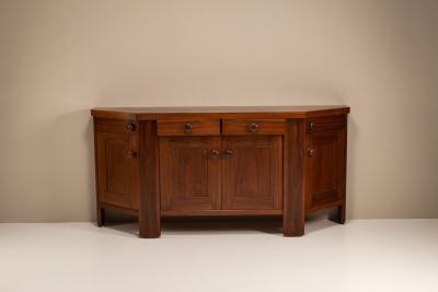 Silvio Coppola Silvio Coppola Sideboard in Walnut or Bernini Italy 1970s