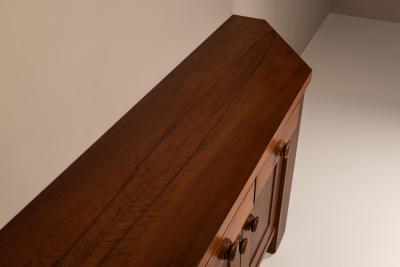 Silvio Coppola Silvio Coppola Sideboard in Walnut or Bernini Italy 1970s