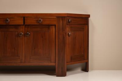 Silvio Coppola Silvio Coppola Sideboard in Walnut or Bernini Italy 1970s