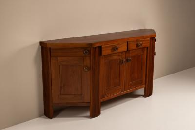 Silvio Coppola Silvio Coppola Sideboard in Walnut or Bernini Italy 1970s