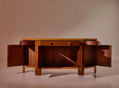 Silvio Coppola Silvio Coppola walnut sideboard by Bernini Italy 1960s