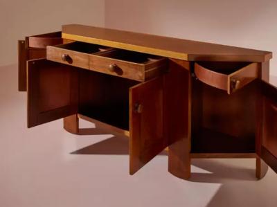 Silvio Coppola Silvio Coppola walnut sideboard by Bernini Italy 1960s