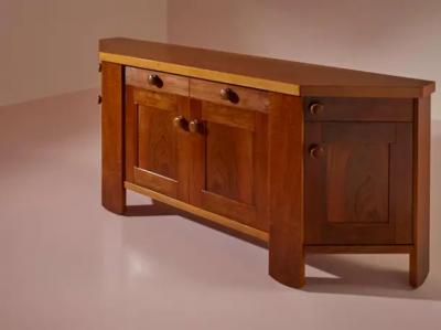 Silvio Coppola Silvio Coppola walnut sideboard by Bernini Italy 1960s