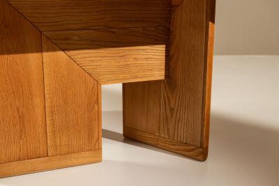 Silvio Coppola Triangular Italian Dining Table by Silvio Coppola for Montina Italy 1970s