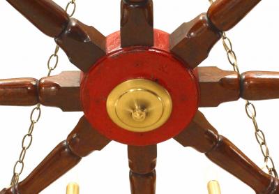 Similar American Victorian Wooden Ship Wheels Chandeliers