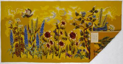 Simon Chase Mid Century French Tapestry Signed and Design by Simon Chase 34 x 6 7 