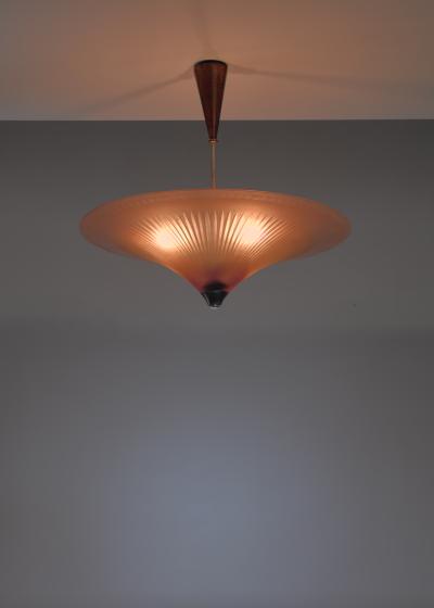 Simon Gate Simon Gate cut glass pendant lamp for Orrefors Sweden