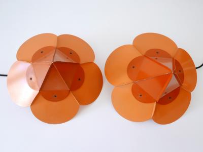 Simon Henningsen Set of Two Unique Tivoli Flower Pendant Lamps by Simon Poul Henningsen 1958