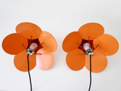 Simon Henningsen Set of Two Unique Tivoli Flower Pendant Lamps by Simon Poul Henningsen 1958